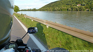 Motorradtour Donau