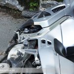 Motorrad Unfall Straße