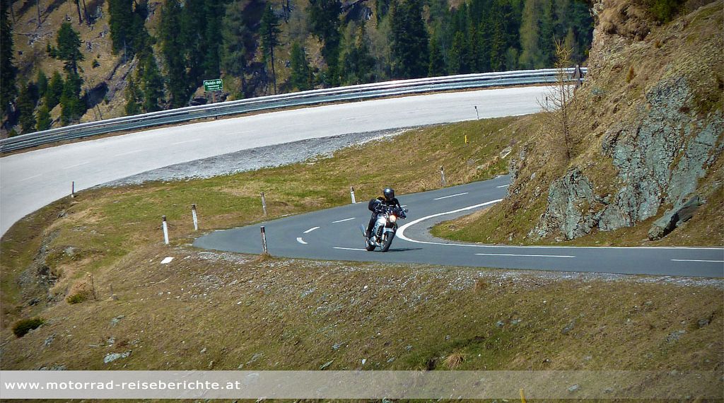 Nockalmstraße Motorradfahrer