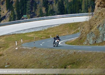 Nockalmstraße Motorradfahrer