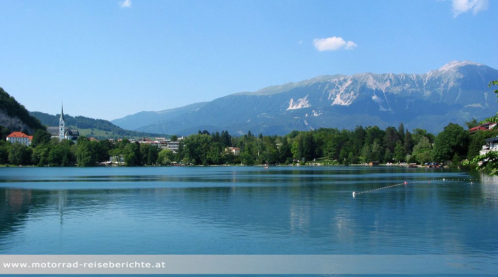 Motorrad Slowenien See Bled